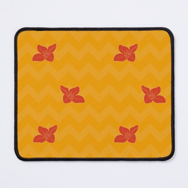 Item preview, Jacquard waves with burned Orange flowers E9 designed and sold by StefanStudioArt.