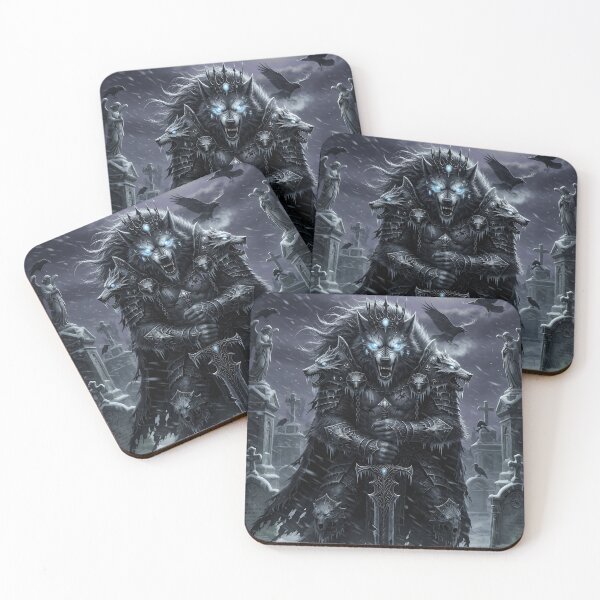 Item preview, Moonlit Alpha Wolf King Awakens designed and sold by The Confluence.