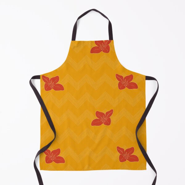 Item preview, Jacquard waves with burned Orange flowers E9 designed and sold by StefanStudioArt.