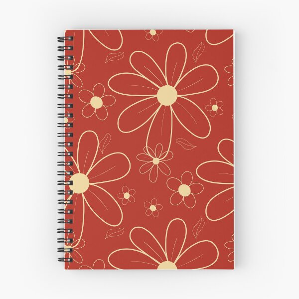Item preview, Red Field with beige Flowers 12 designed and sold by StefanStudioArt.
