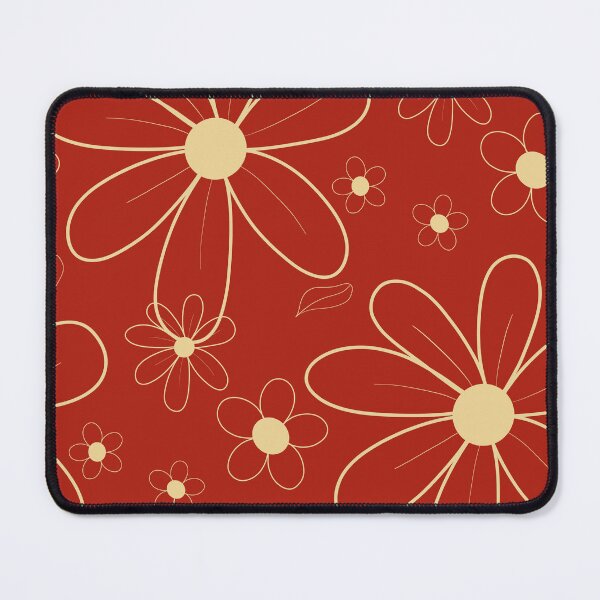 Item preview, Red Field with beige Flowers 12 designed and sold by StefanStudioArt.