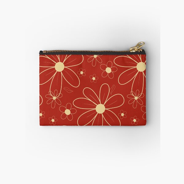 Item preview, Red Field with beige Flowers 12 designed and sold by StefanStudioArt.