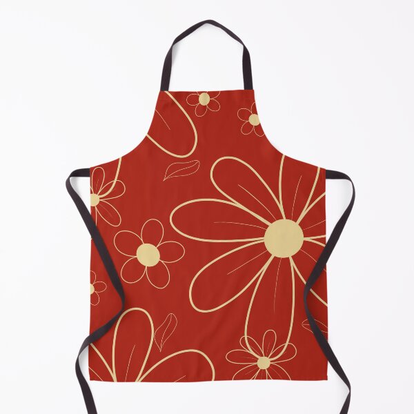 Item preview, Red Field with beige Flowers 12 designed and sold by StefanStudioArt.