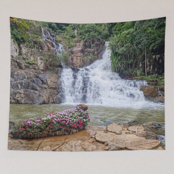 Item preview, Datanla Waterfall, Da Lat - Tropical Forest Falls | Vietnam Nature Landscape Art designed and sold by Ross.A.Campbell.