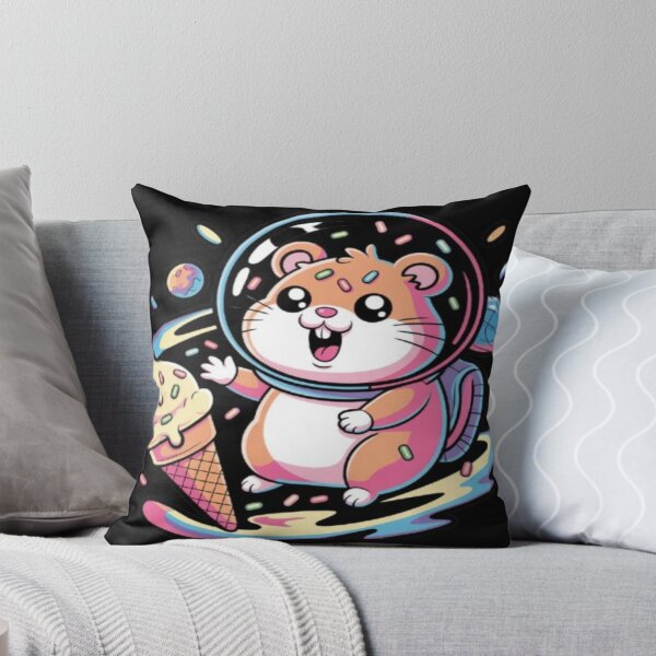 Item preview, Cute Astronaut Hamster with Ice Cream Cone designed and sold by DailySparks.