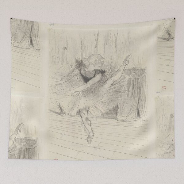 Item preview, Ida Heath by Toulouse-Lautrec Vintage Ballet Dancer Sketch Art designed and sold by artofuniverse.