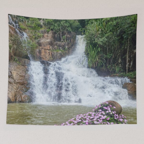 Item preview, Datanla Waterfall, Da Lat - Tropical Forest Falls | Vietnam Nature Landscape Art designed and sold by Ross.A.Campbell.