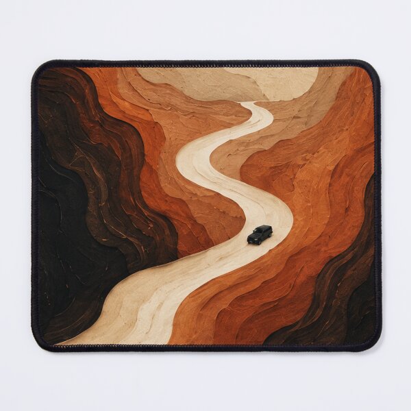Item preview, Lost Abstract Desert Poster | Minimal Canyon Wall Art | Modern Topographic Print designed and sold by Watchyyy.