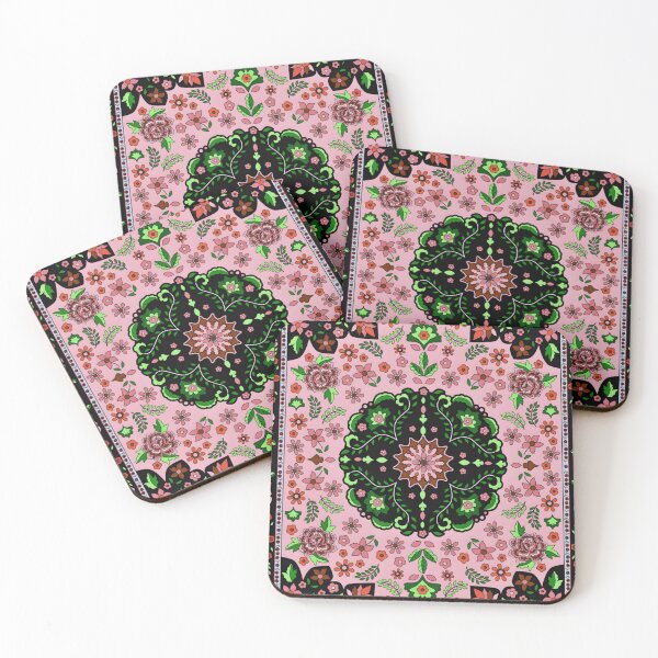 Item preview, Pink Gothic Floral Mandala designed and sold by Peac7e.