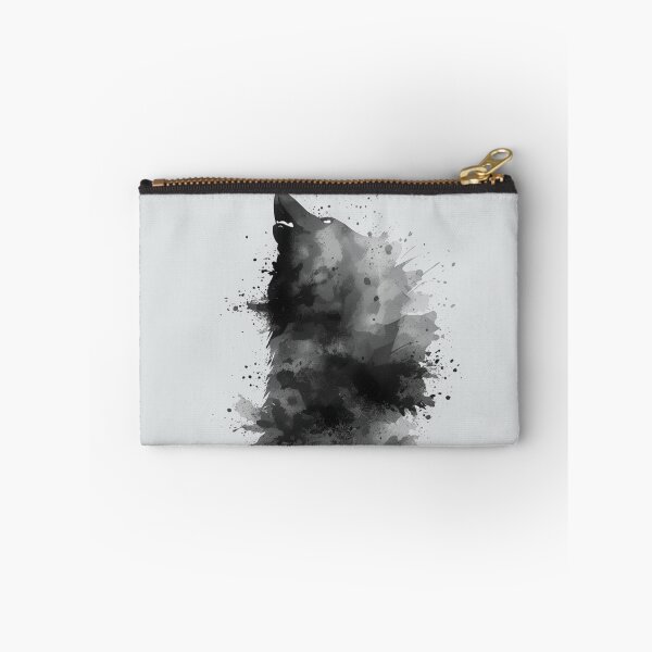 Item preview, Black & Grey Watercolor Wolf – Minimalist Wild Animal Art designed and sold by Biedroneczka.