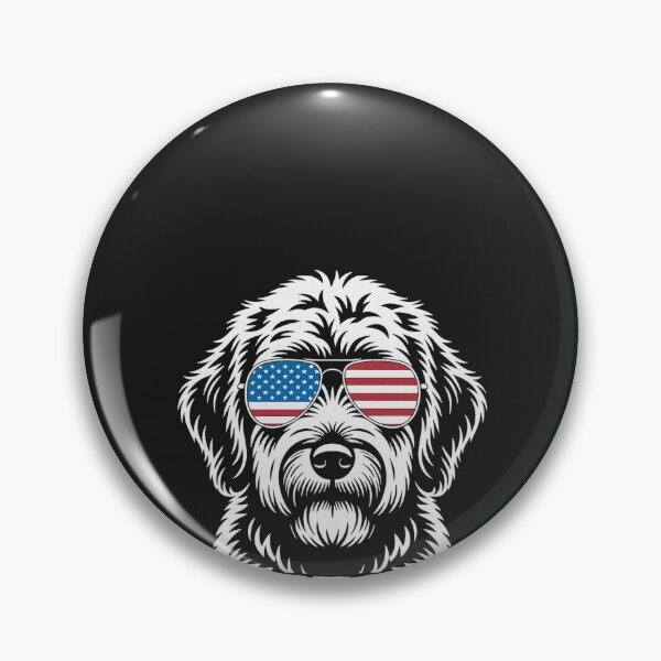 Item preview, Patriotic USA American Flag 4th of July Labradoodle designed and sold by CriseldaBruning.