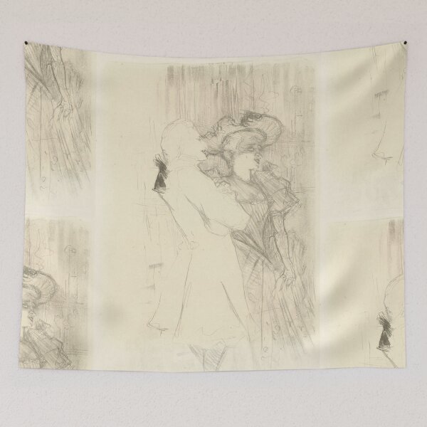 Item preview, Marcelle Lender by Toulouse-Lautrec Vintage Cabaret Singer Sketch Art designed and sold by artofuniverse.