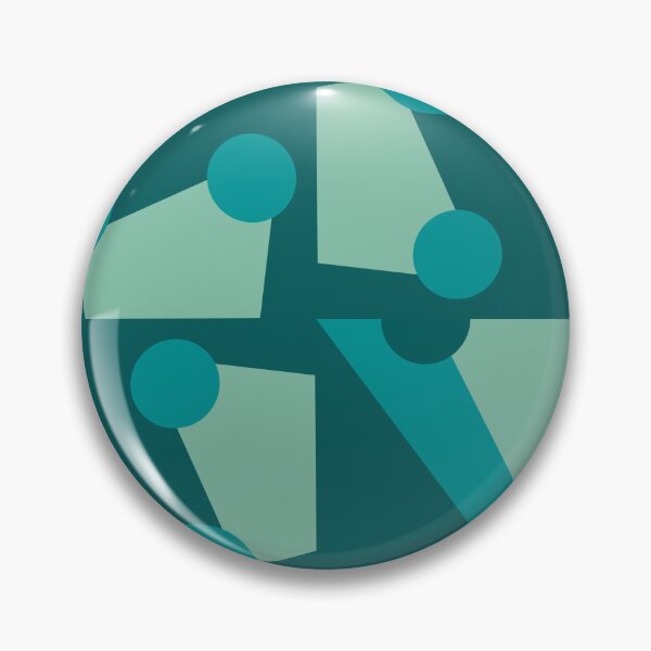 Item preview, Geometric composition in Green and Blue  designed and sold by StefanStudioArt.