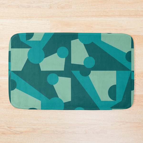 Item preview, Geometric composition in Green and Blue  designed and sold by StefanStudioArt.