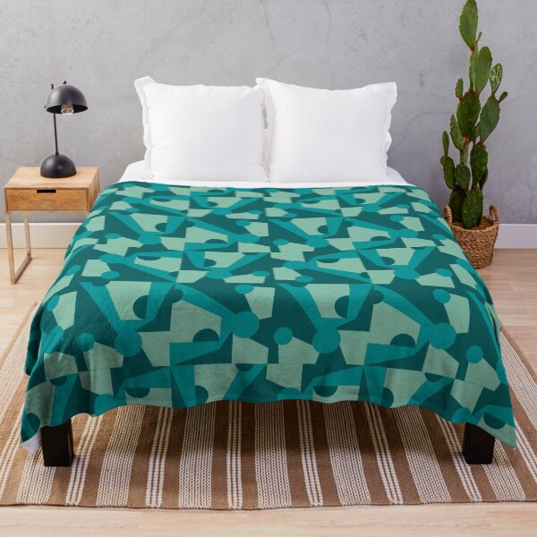 Item preview, Geometric composition in Green and Blue designed and sold by StefanStudioArt.