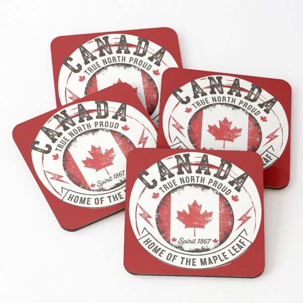 Item preview, Red Vintage Canada True North Proud Retro Maple Leaf Spirit designed and sold by BeatyinChaos.