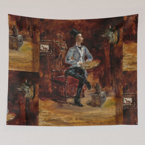 Item preview, Princeteau in His Studio by Toulouse-Lautrec Vintage Bohemian Artist Portrait Art designed and sold by artofuniverse.