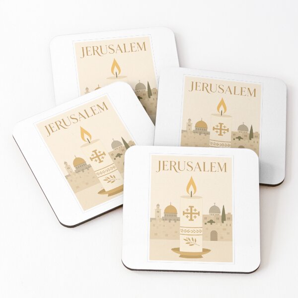 Item preview, Historic Jerusalem Holy City Pilgrim Candle designed and sold by Beyond Destinations.