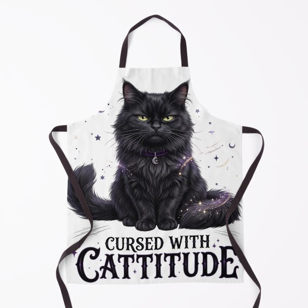 Item preview, Funny Gothic Cat Cattitude Design designed and sold by pradeepvisuals.
