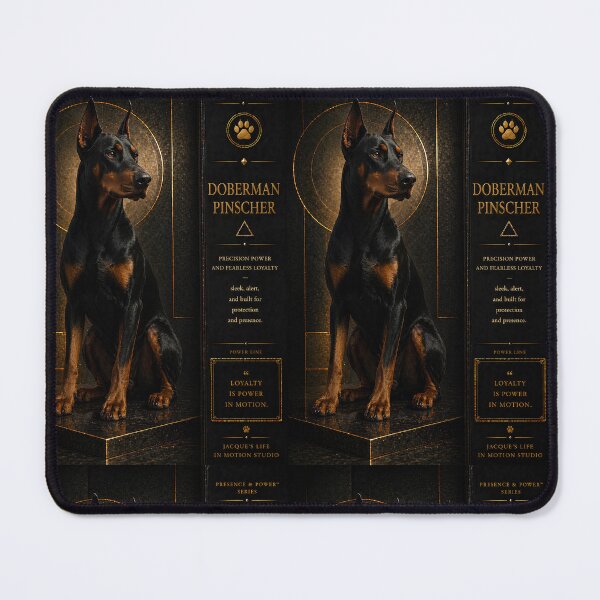 Item preview, Doberman Pinscher Dark Luxury Design designed and sold by Jacque's Life In Motion Studio.