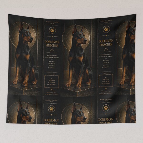 Item preview, Doberman Pinscher Dark Luxury Design designed and sold by Jacque's Life In Motion Studio.