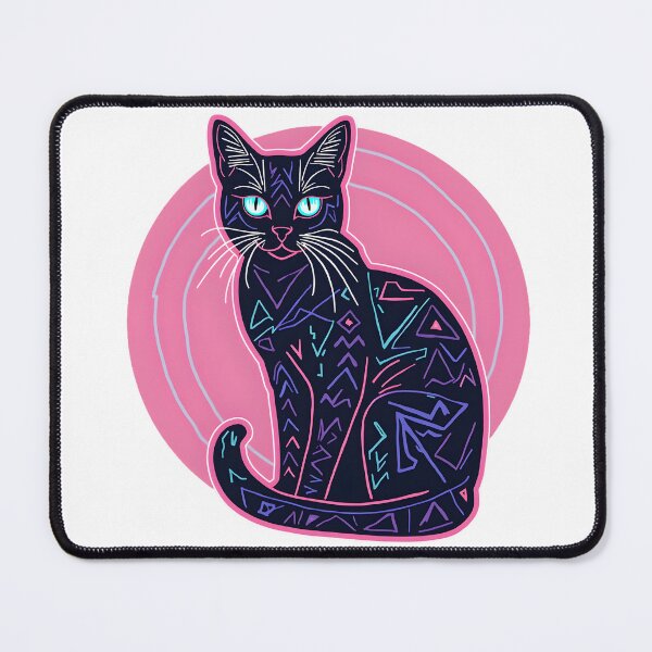 Item preview, Retro Cat Lover Sticker - 80s Neon Vintage Cat Aesthetic designed and sold by Vajid Designs .