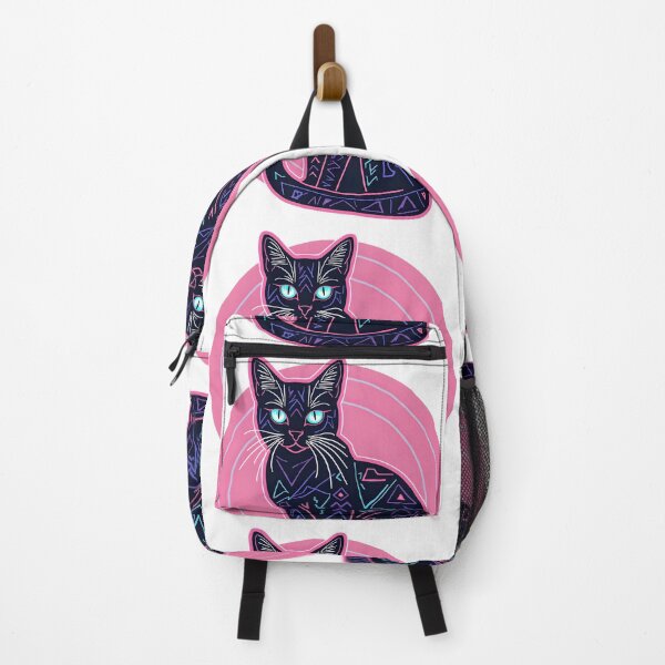 Item preview, Retro Cat Lover Sticker - 80s Neon Vintage Cat Aesthetic designed and sold by Vajid Designs .