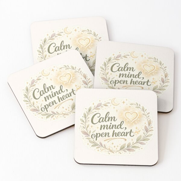 Item preview, Calm Mind Open Heart Sticker designed and sold by hutofdesigns.