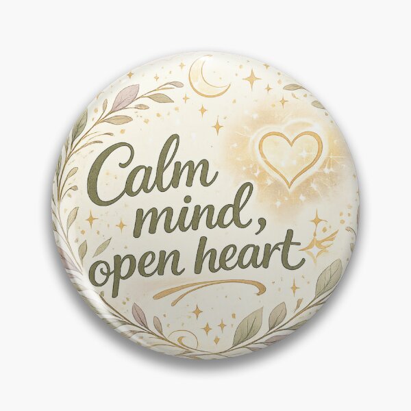Item preview, Calm Mind Open Heart Sticker designed and sold by hutofdesigns.