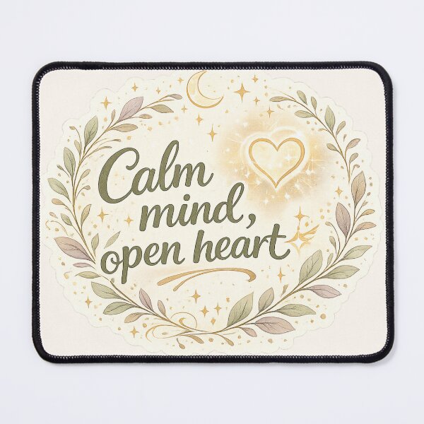 Item preview, Calm Mind Open Heart Sticker designed and sold by hutofdesigns.