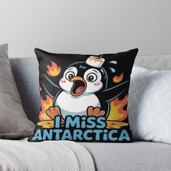 Item preview, I Miss Antarctica - Funny Sweaty Penguin designed and sold by DailySparks.