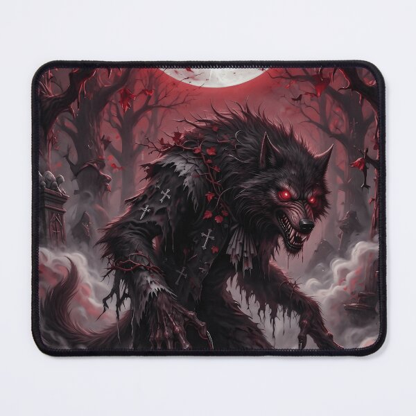 Item preview, Blood Moon Graveyard Werewolf Horror designed and sold by The Confluence.