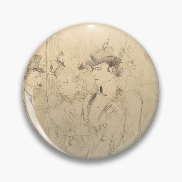 Item preview, Promenade Promenoir by Toulouse-Lautrec Vintage Parisian Nightlife Sketch Art designed and sold by artofuniverse.