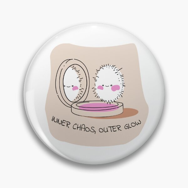Item preview, Inner Chaos Outer Glow Kawaii Makeup Illustration designed and sold by JOCSTOCK.