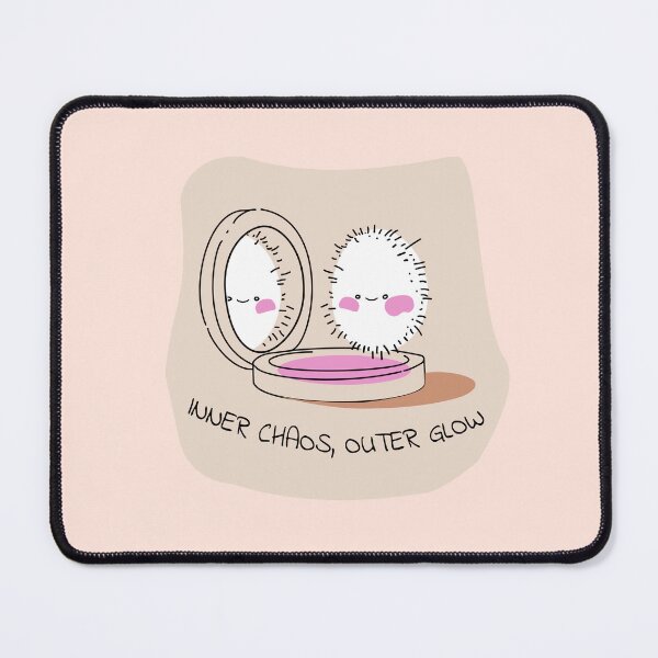 Item preview, Inner Chaos Outer Glow Kawaii Makeup Illustration designed and sold by JOCSTOCK.
