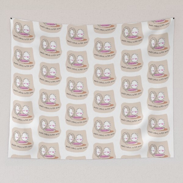 Item preview, Inner Chaos Outer Glow Kawaii Makeup Illustration designed and sold by JOCSTOCK.