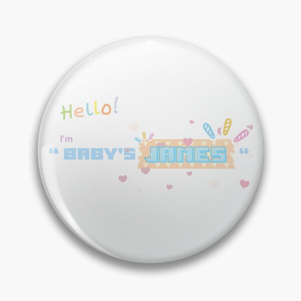 Item preview, Hello I'm Baby James Cute Colorful Lettering designed and sold by ammiespy.