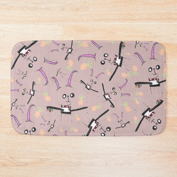 Item preview, Cute Rabbit With Carrot Hand Drawn Kids Art designed and sold by nimbfeja.