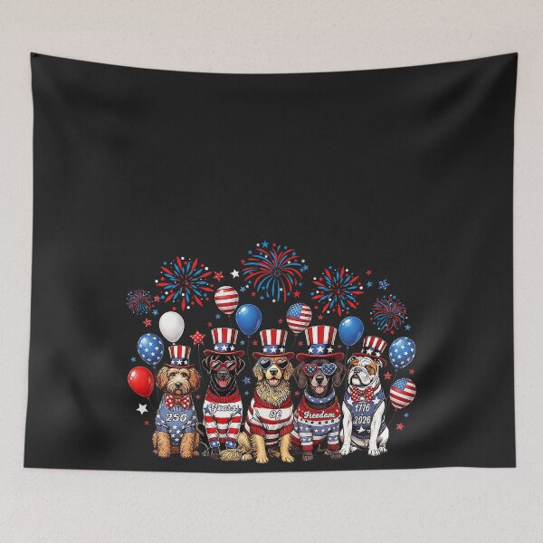 Item preview, Patriotic Dog 250 Years of Freedom 4th of July Pet Owner designed and sold by CriseldaBruning.
