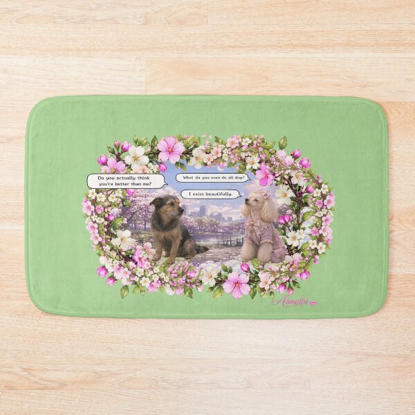 Item preview, I Exist Beautifully – Funny Aesthetic Dog Conversation designed and sold by Aimetoi.