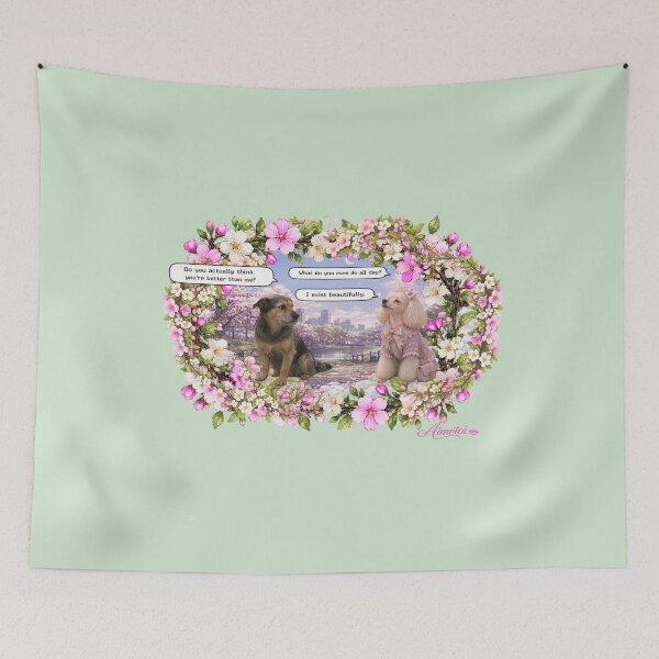 Item preview, I Exist Beautifully – Funny Aesthetic Dog Conversation designed and sold by Aimetoi.