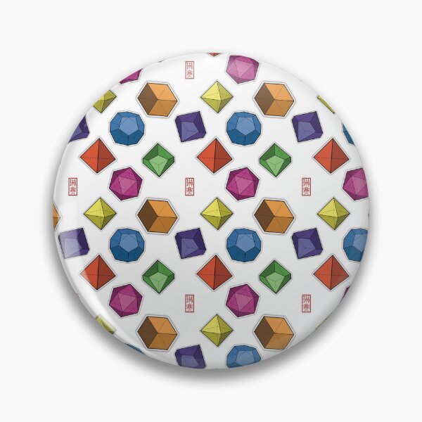 Item preview, Dice gems colourful polyhedron pattern  designed and sold by RollForStupid.