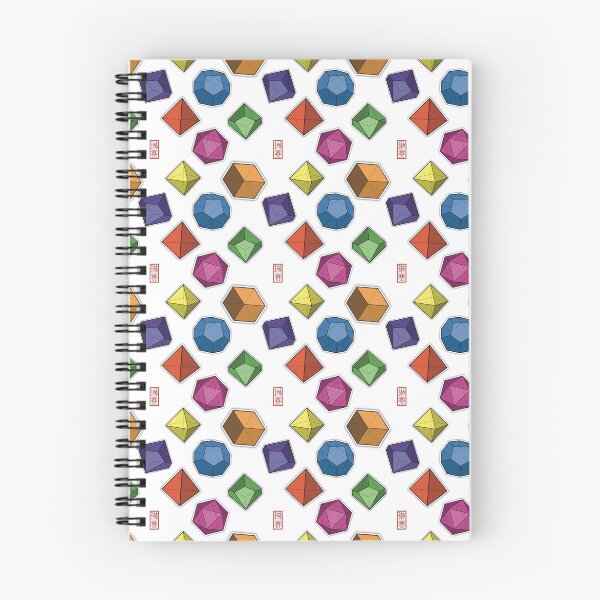 Item preview, Dice gems colourful polyhedron pattern  designed and sold by RollForStupid.