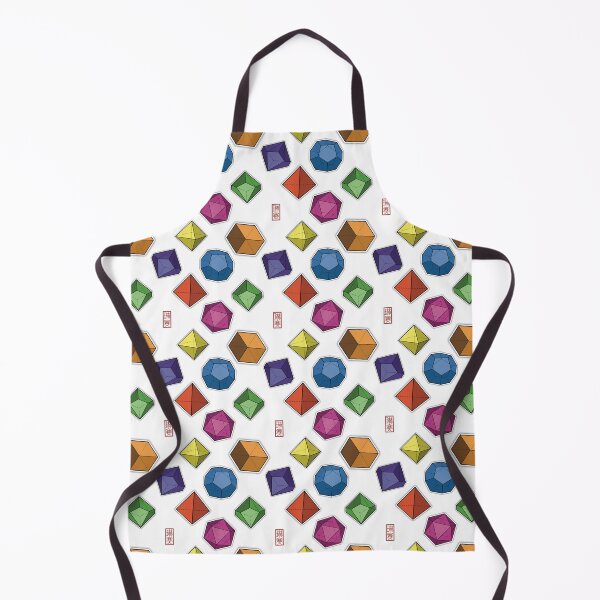 Item preview, Dice gems colourful polyhedron pattern designed and sold by RollForStupid.