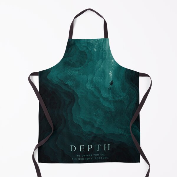 Item preview, Depth Abstract Underwater Poster | Minimal Ocean Wall Art | Cinematic Diver Print designed and sold by Watchyyy.