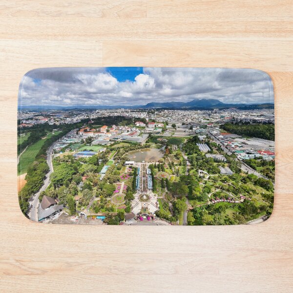 Item preview, Aerial Dalat City Flower Garden - Vibrant Floral Mosaic | Vietnam Drone Landscape Art designed and sold by Ross.A.Campbell.