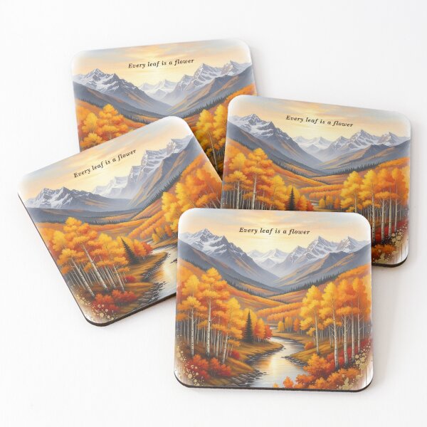 Item preview, Every leaf is a flower autumn mountain valley oil painting art designed and sold by icemanphotos.