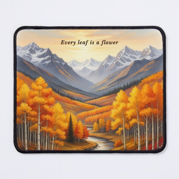 Item preview, Every leaf is a flower autumn mountain valley oil painting art designed and sold by icemanphotos.