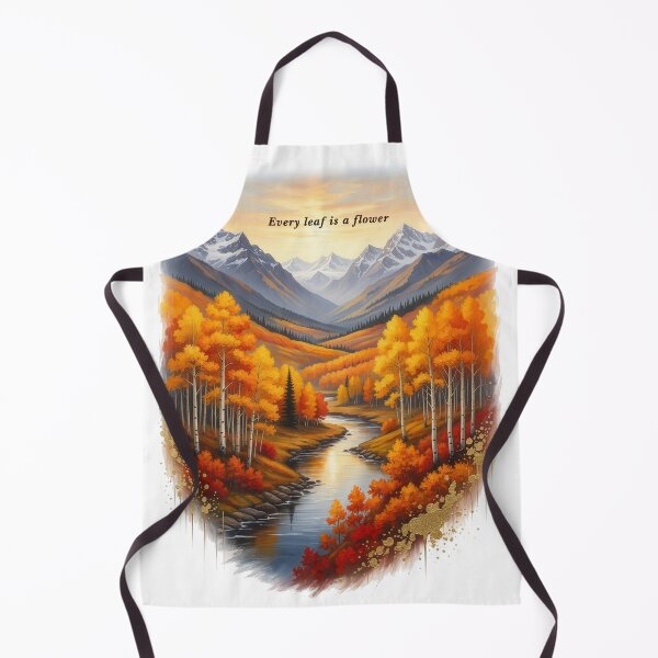 Item preview, Every leaf is a flower autumn mountain valley oil painting art designed and sold by icemanphotos.