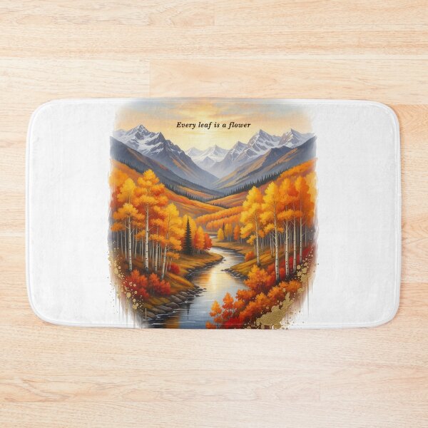 Item preview, Every leaf is a flower autumn mountain valley oil painting art designed and sold by icemanphotos.